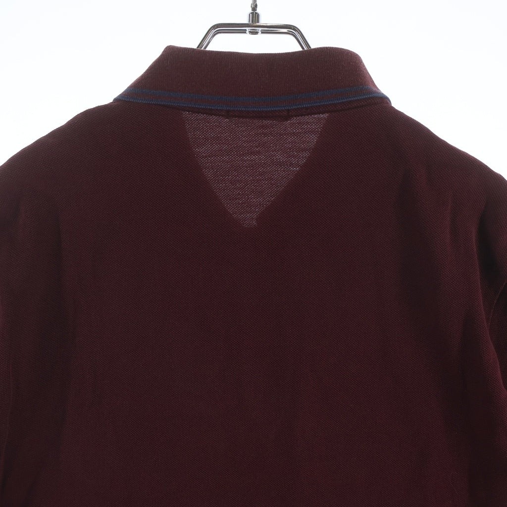 MONCLER(モンクレール) MAGLIA POLO MANICA CORTA ロゴワッペン 半袖ポロシャツ バーガンディー C10918304399
