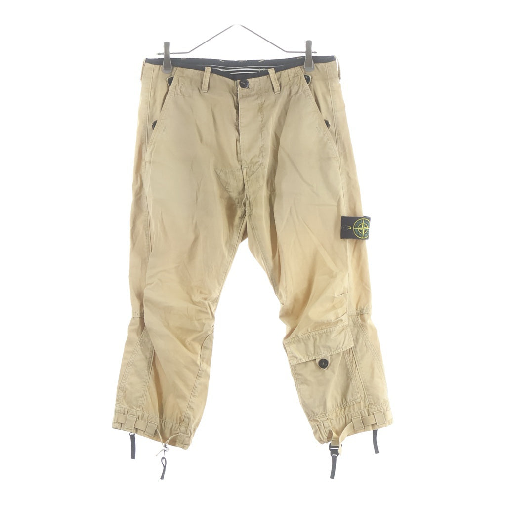 STONE ISLAND(ストーンアイランド) TYPE RE Cropped Pants ロゴワッペン クロップドパンツ ベージュ 5615L50WN