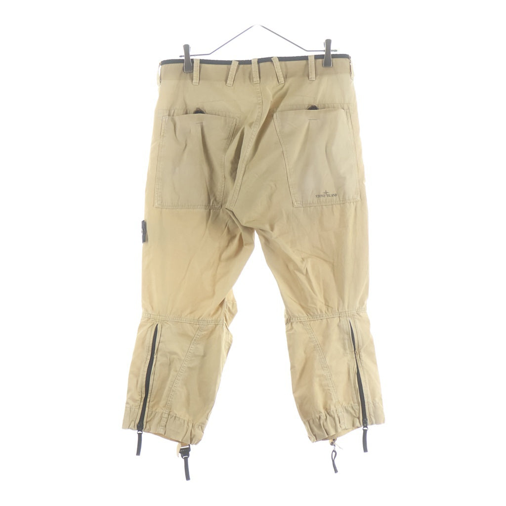 STONE ISLAND(ストーンアイランド) TYPE RE Cropped Pants ロゴワッペン クロップドパンツ ベージュ 5615L50WN