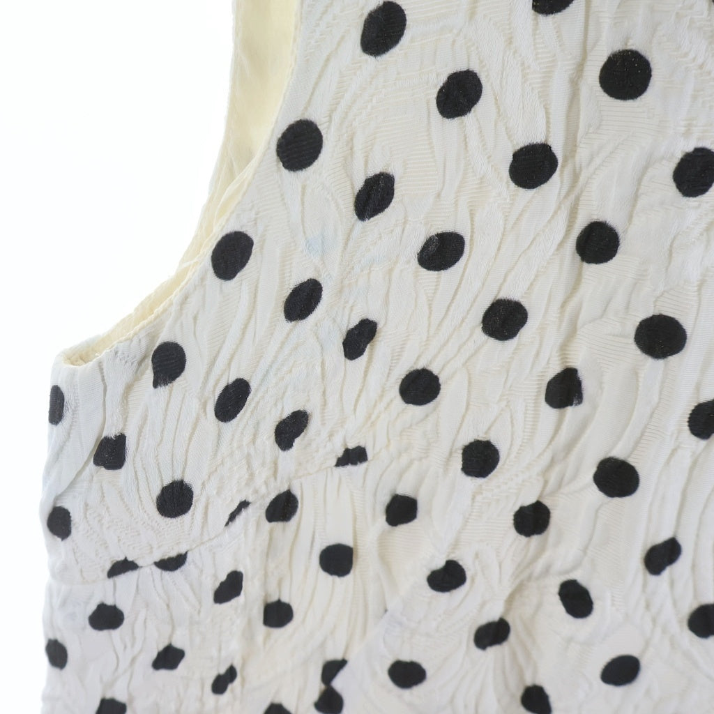 DOLCE & GABBANA(ドルチェアンドガッバーナ) Rayon Onepeace 総柄 ドット レーヨンワンピース ドレス ホワイト レディース FAB146 A49Q