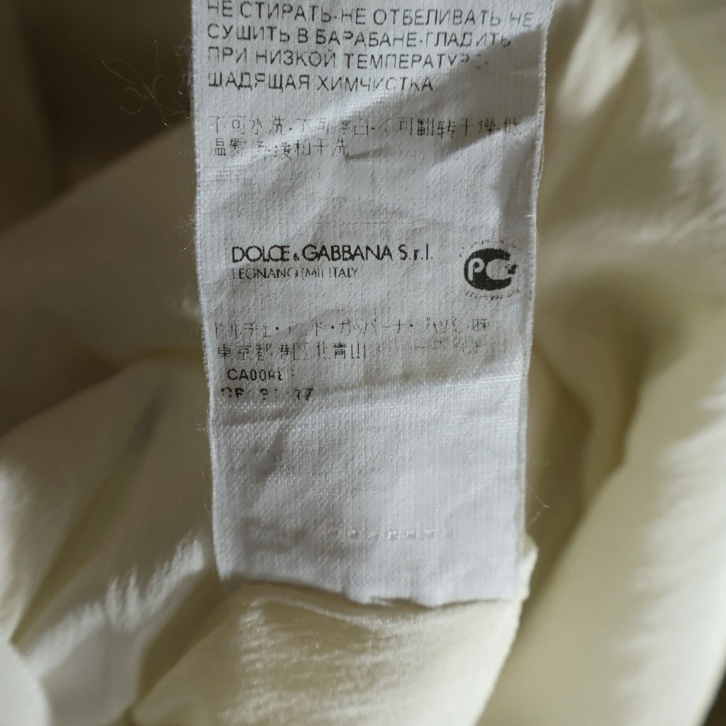 DOLCE & GABBANA(ドルチェアンドガッバーナ) Rayon Onepeace 総柄 ドット レーヨンワンピース ドレス ホワイト レディース FAB146 A49Q