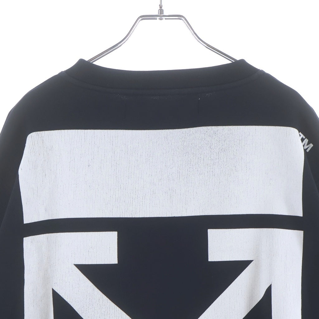 OFF-WHITE(オフホワイト) 17SS Caravaggio Sweatshirt カラヴァッジョ クルーネックスウェットトレーナー ブラック
