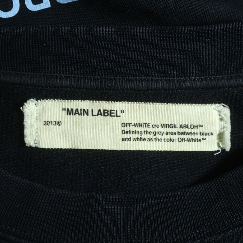 OFF-WHITE(オフホワイト) 17SS Caravaggio Sweatshirt カラヴァッジョ クルーネックスウェットトレーナー ブラック