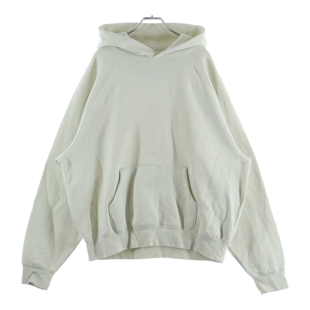 FEAR OF GOD ESSENTIALS(フィアオブゴッド エッセンシャルズ) HOODIE ラバーロゴ プルオーバースウェットパーカー フーディー クリーム