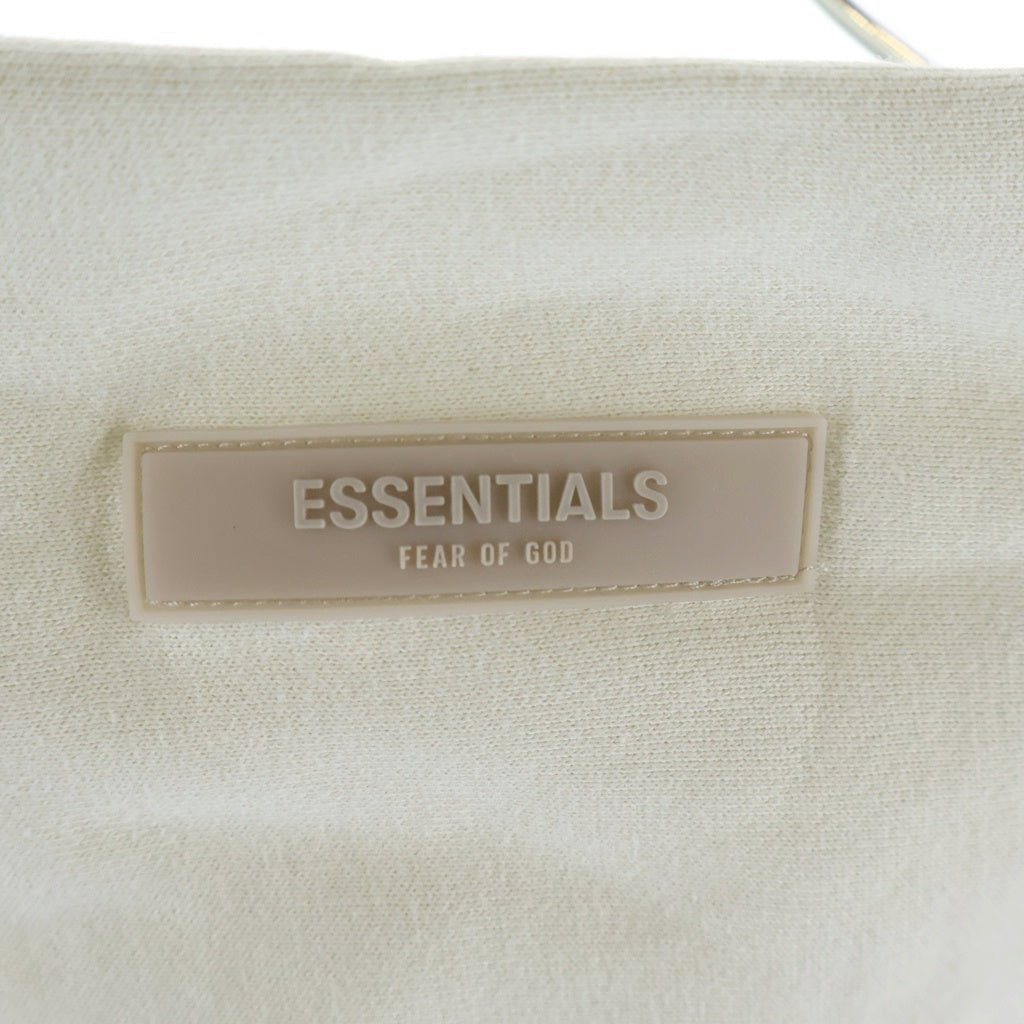 FEAR OF GOD ESSENTIALS(フィアオブゴッド エッセンシャルズ) HOODIE ラバーロゴ プルオーバースウェットパーカー フーディー クリーム