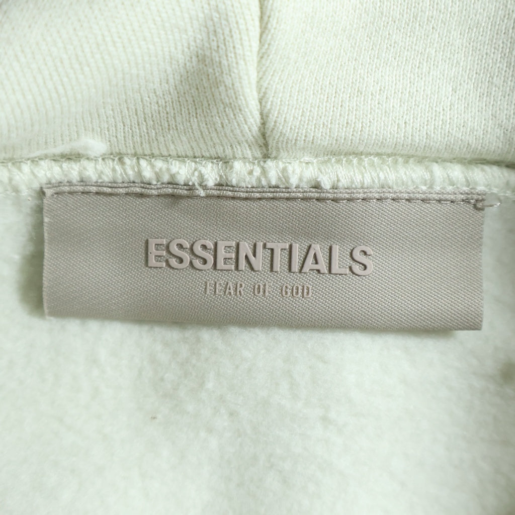 FEAR OF GOD ESSENTIALS(フィアオブゴッド エッセンシャルズ) HOODIE ラバーロゴ プルオーバースウェットパーカー フーディー クリーム