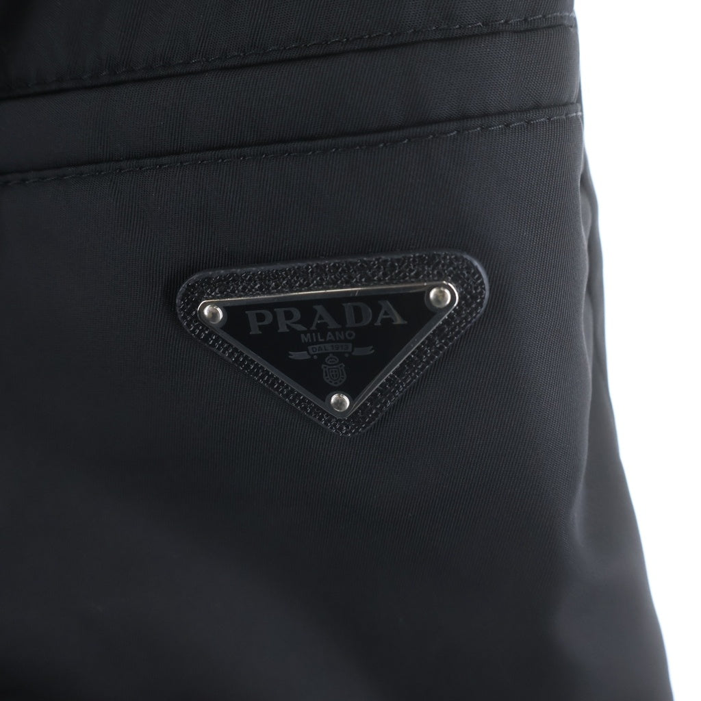 PRADA(プラダ) 21SS Re-Nylon Bermuda Shorts リナイロン トライアングルロゴ バミューダパンツ ナイロンショーツ ハーフパンツ ブラック SPG32