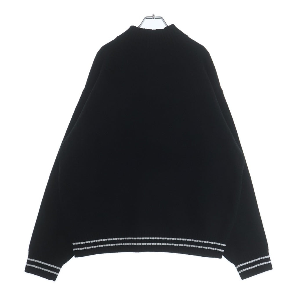 SUPREME(シュプリーム) 25AW Script Stripe Half Zip Sweater スクリプト ストライプ ハーフジップニット セーター ブラック