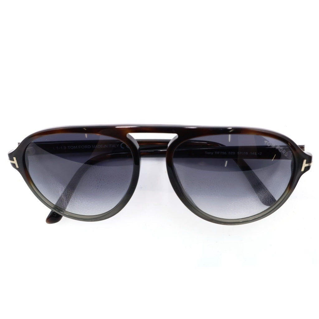 TOM FORD(トムフォード) TONY TF756 ティアドロップサングラス 眼鏡 アイウェア ブラック