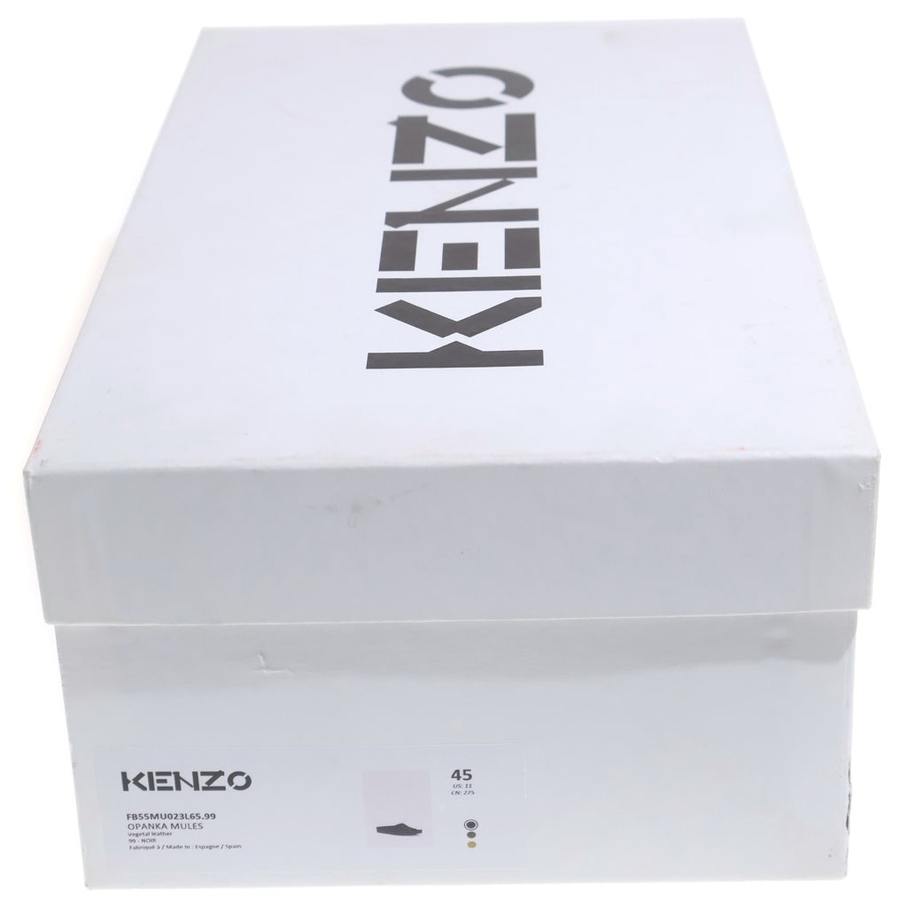 KENZO(ケンゾー) Opanka Mules レザーサンダル ローカットシューズ ブラック FB55MU023L65.99