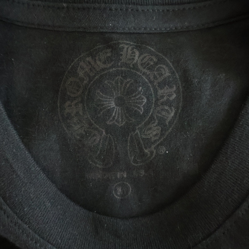 CHROME HEARTS(クロムハーツ) CH T-SHIRT LTD OSAKA 大阪限定 バック スクロールラベルプリント 半袖Tシャツ ブラック