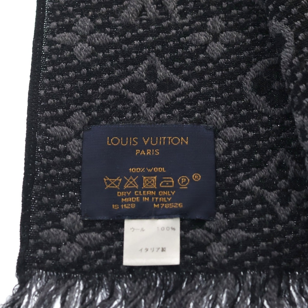 LOUIS VUITTON(ルイヴィトン) エシャルプ クラシック モノグラム ウールマフラー ストール グレー M78526 レディース