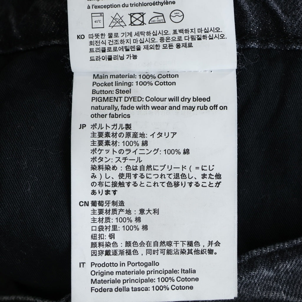 OUR LEGACY(アワーレガシー) THIRD CUT SUPERGREY-WASH M4195TS ワイドデニムパンツ ブラック 34