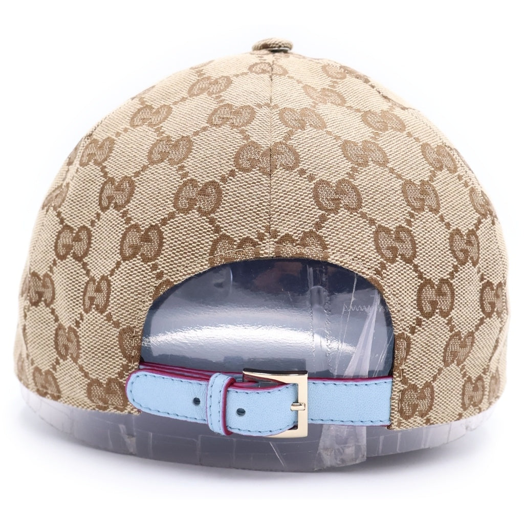 GUCCI(グッチ) 25SS ×Higuchi Yuko GG Canvas Cap ヒグチユウコ GGキャンバス ベースボールキャップ 帽子 ベージュ/ブルー 847862 3HBFT レディース