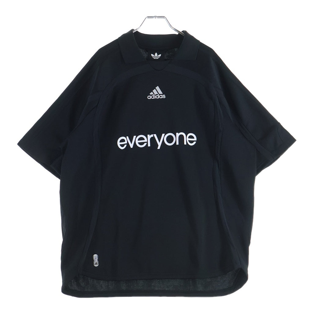 everyone(エブリワン) ×adidas JERSEY アディダス 半袖ポロシャツ ブラック KR6708