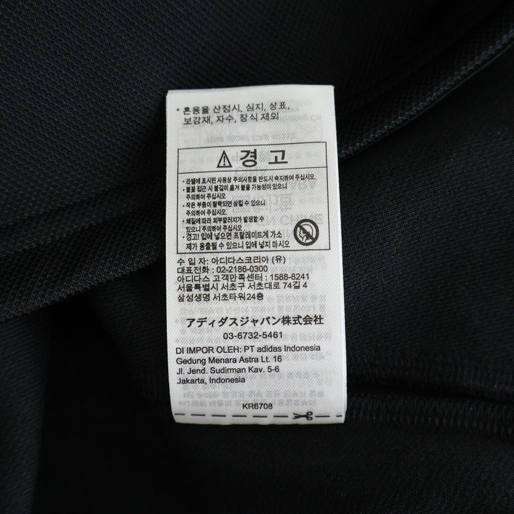 everyone(エブリワン) ×adidas JERSEY アディダス 半袖ポロシャツ ブラック KR6708