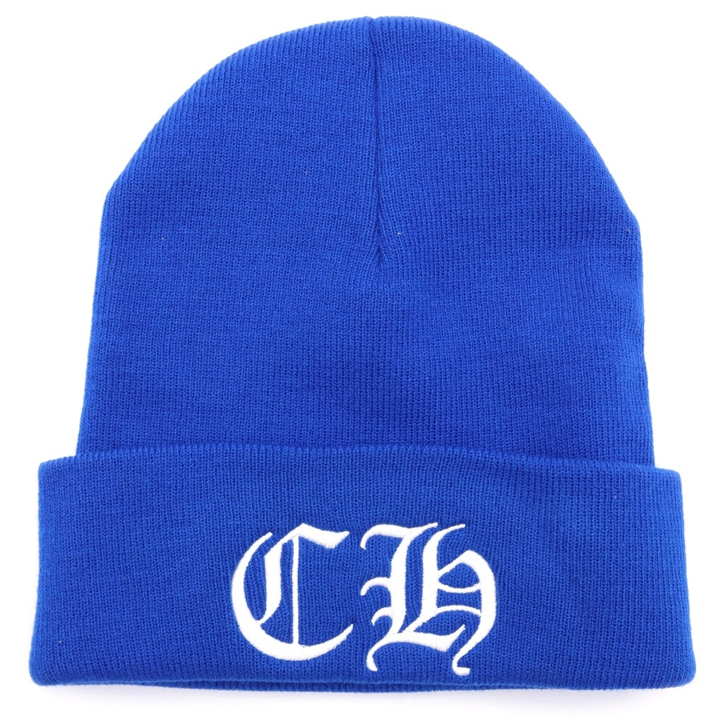 CHROME HEARTS(クロムハーツ) BLUE WATCH CAP CHロゴ刺繍 ワッチ