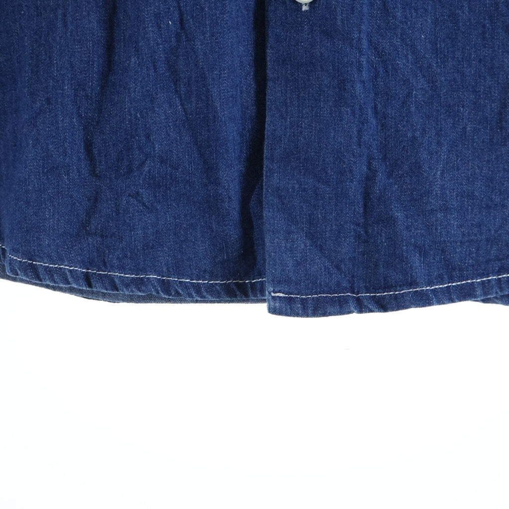 HERMES(エルメス) Denim Shirt セリエカフス レザー切替 長袖デニムドレスシャツ インディゴ