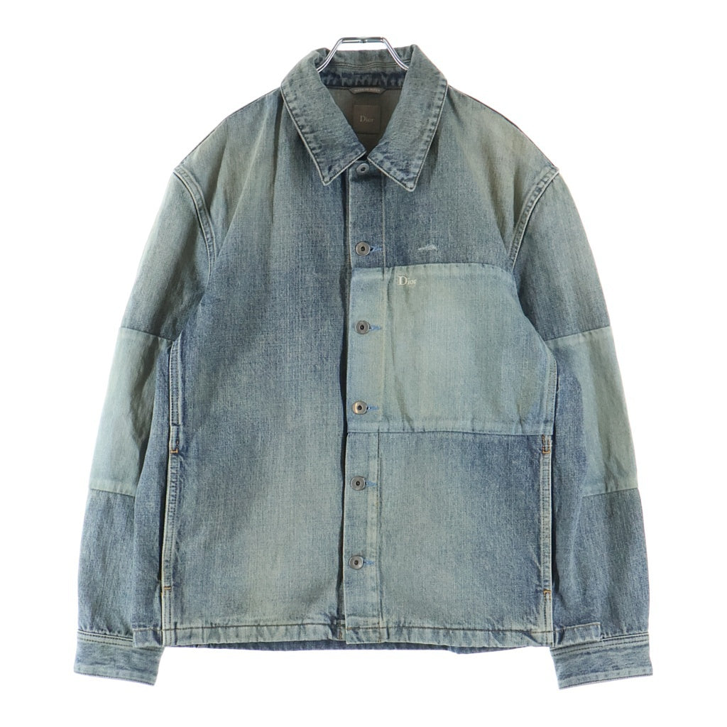 DIOR(ディオール) 26SS PATCHWORK EFFECT OVERSHIRT パッチワーク エフェクト オーバーシャツ インディゴ 683D586A3052