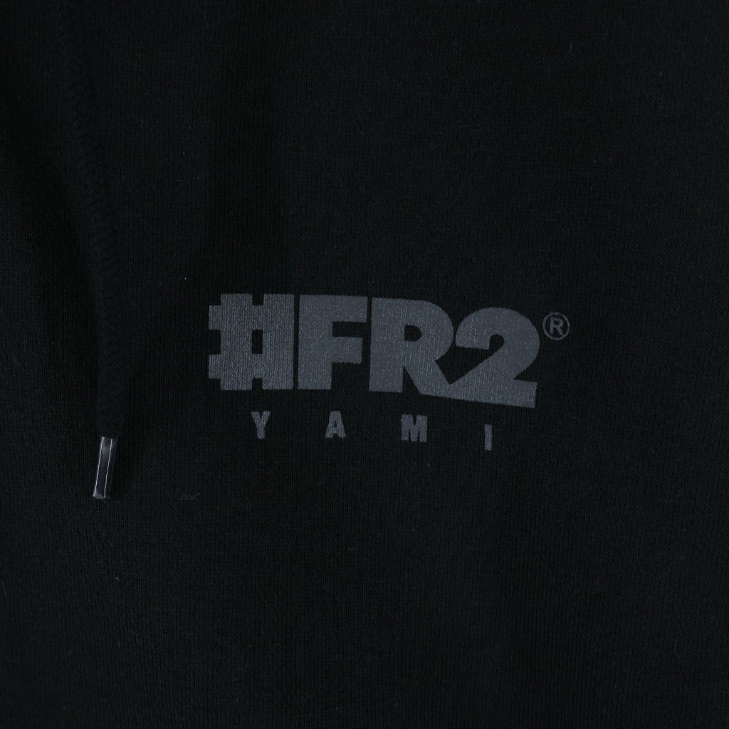 FR2(エフアールツー) Embroidery Zip Hoodie FR2闇 大阪限定 ジップアップスウェットパーカー フーディー ブラック