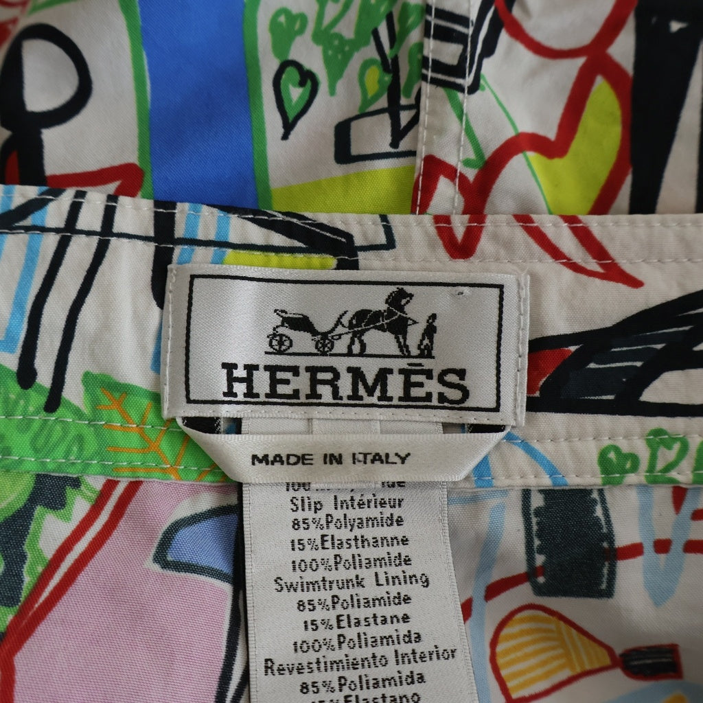 HERMES(エルメス) Nylon Shorts セリエボタン ナイロンショーツ ハーフパンツ マルチ