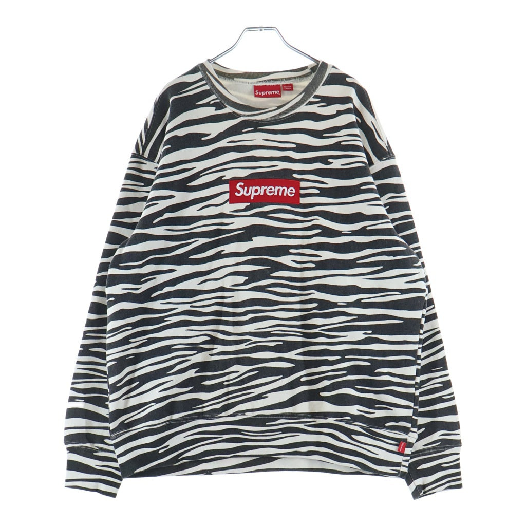 SUPREME(シュプリーム) 22AW Box Logo Crewneck Zebra ボックスロゴ