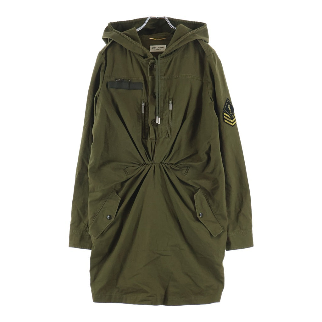 SAINT LAURENT PARIS(サンローランパリ) Hooded Parka Mini Dress