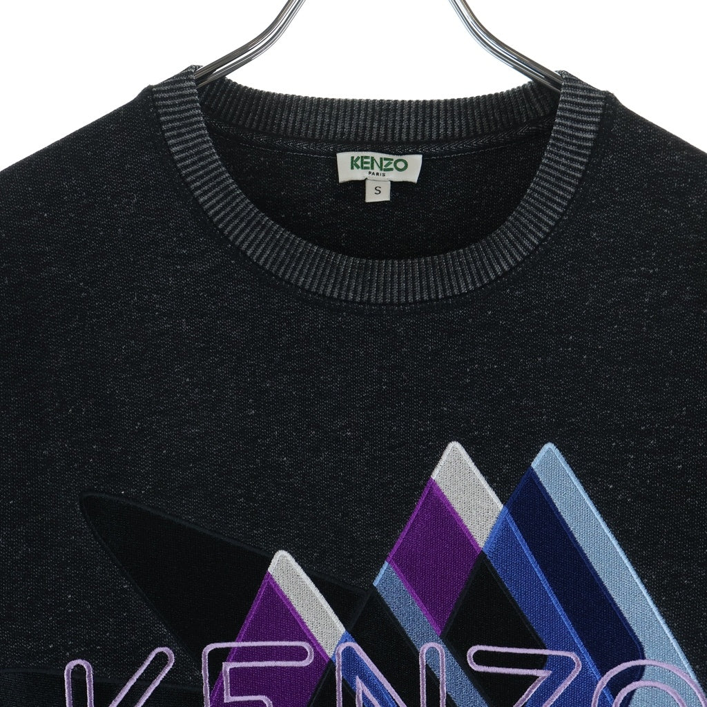 KENZO(ケンゾー) Sweatshirt ロゴ刺繍 クルーネックスウェットトレーナー グレー 5SW045