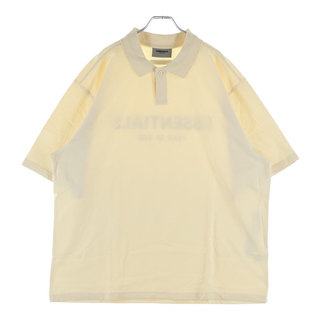 FEAR OF GOD ESSENTIALS(フィアオブゴッド エッセンシャルズ) S/S POLO SHIRT バックラバーロゴ 半袖ポロシャツ アイボリー