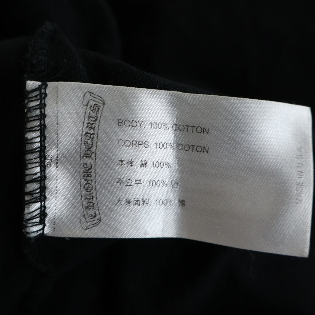 CHROME HEARTS(クロムハーツ) CH T-SHIRT ネックロゴ 半袖Tシャツ ブラック