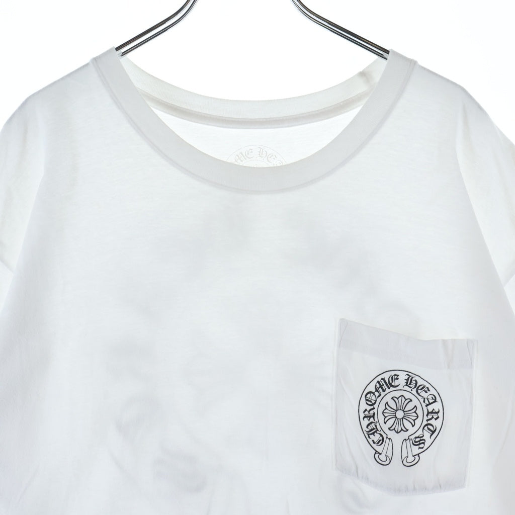 CHROME HEARTS(クロムハーツ) CH T-SHIRT バックホースシュープリント 半袖Tシャツ ホワイト