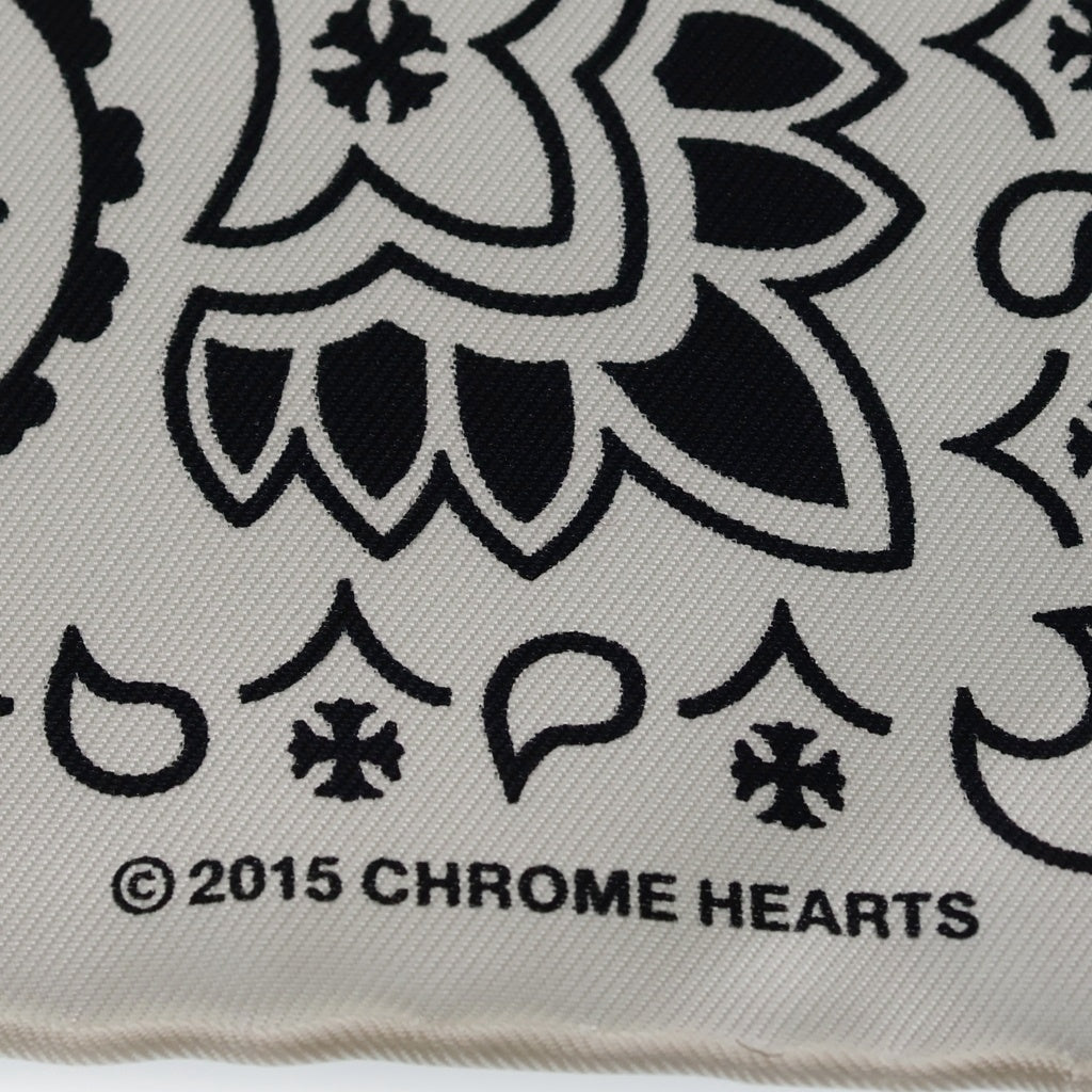 CHROME HEARTS(クロムハーツ) SILK BANDANA SCARF シルク バンダナ スカーフ ホワイト