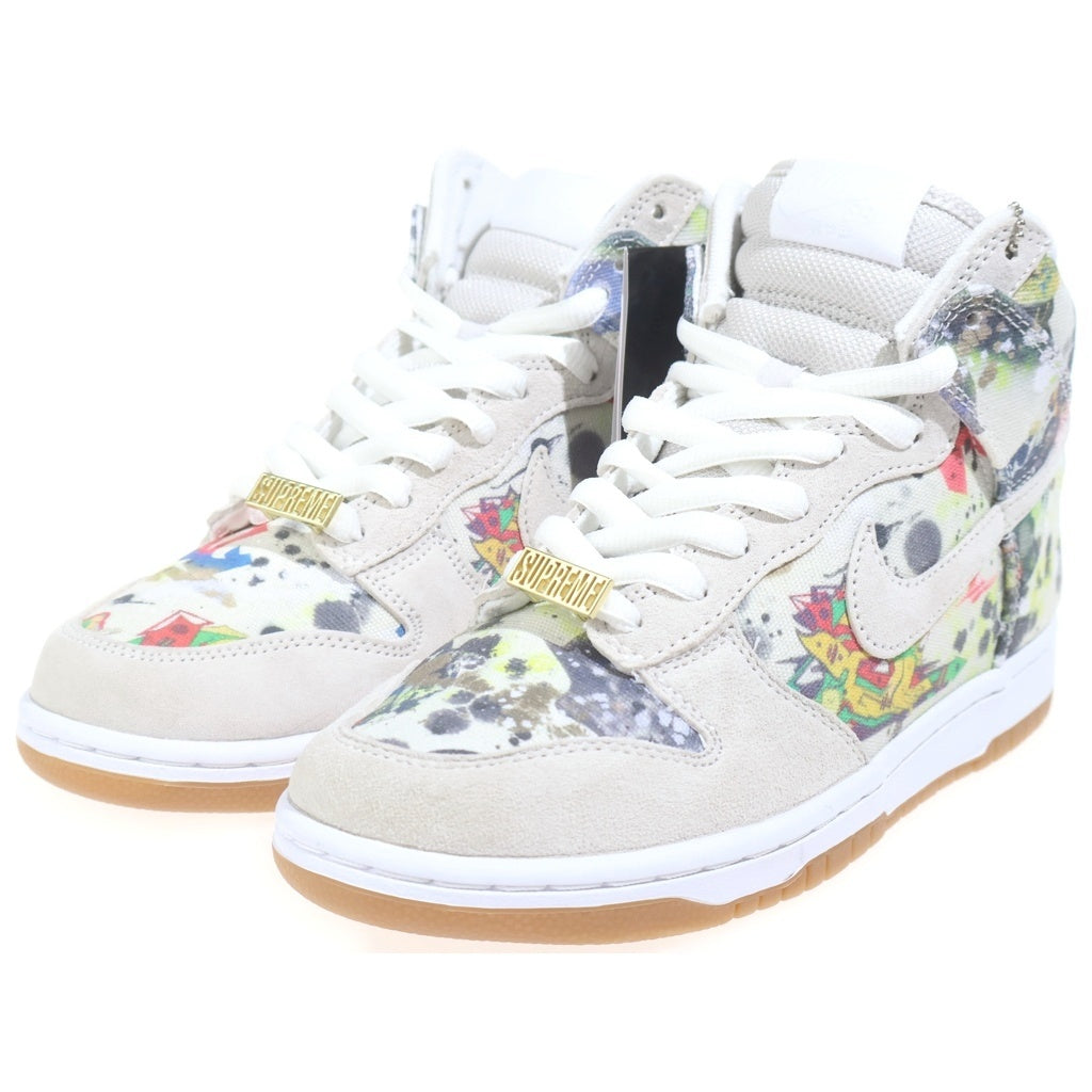 NIKE SB(ナイキエスビー) ×DUNK HIGH OG QS シュプリーム ダンク ラメルジー ハイカットスニーカー アイボリー レディース US6.5/24.5cm FD8779-100