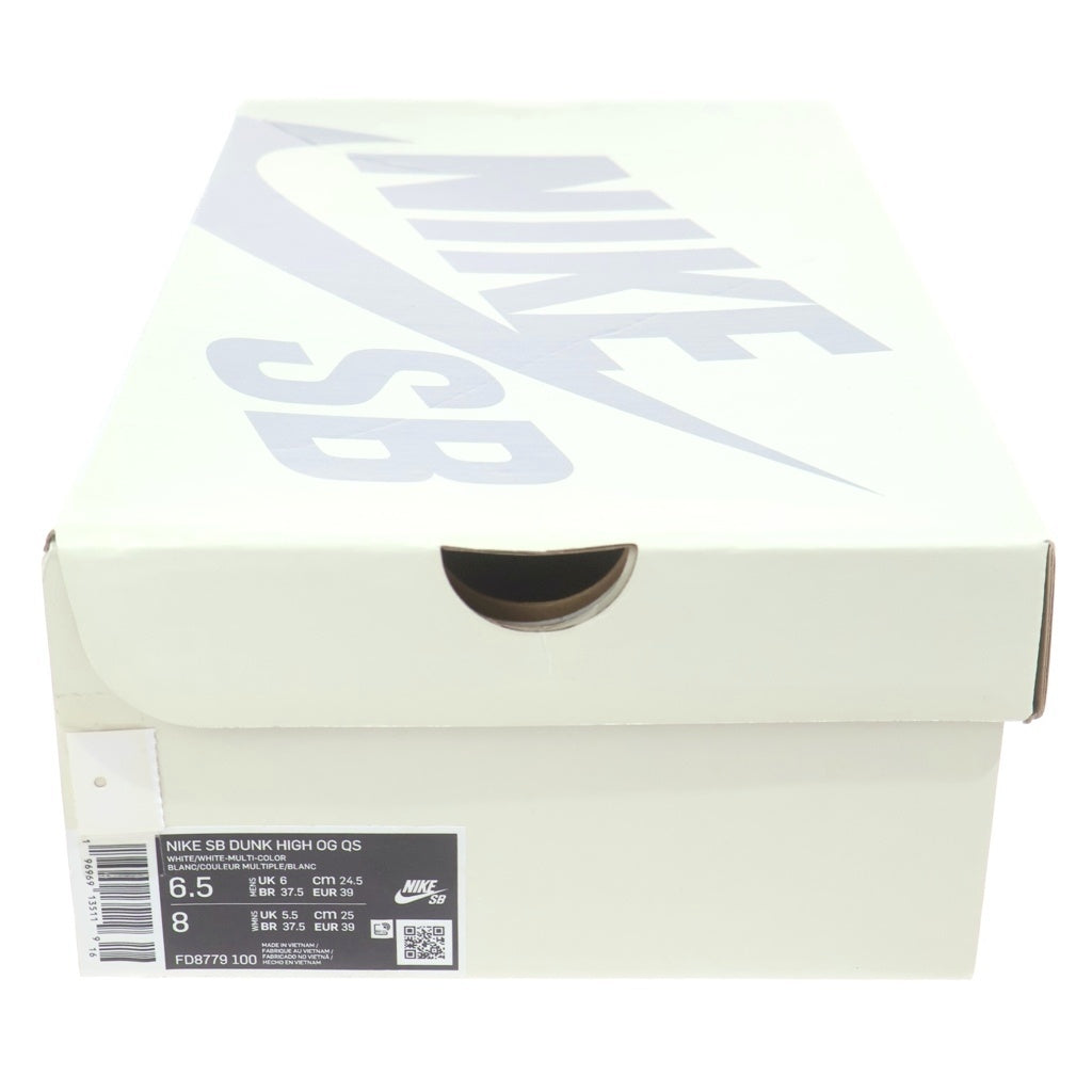 NIKE SB(ナイキエスビー) ×DUNK HIGH OG QS シュプリーム ダンク ラメルジー ハイカットスニーカー アイボリー レディース US6.5/24.5cm FD8779-100