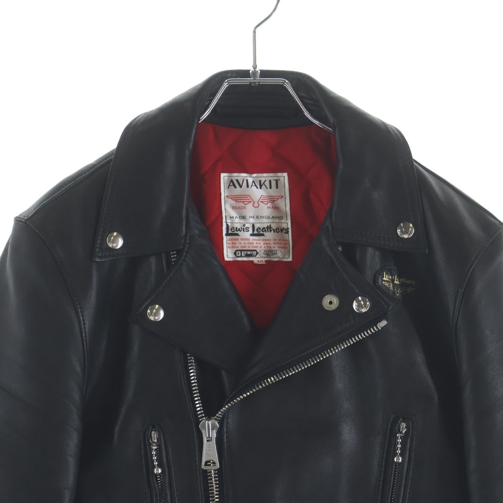 Lewis Leathers(ルイスレザー) LIGHTNING SHEEP SKIN ライトニング シープスキン ダブルライダース レザージャケット ブラック