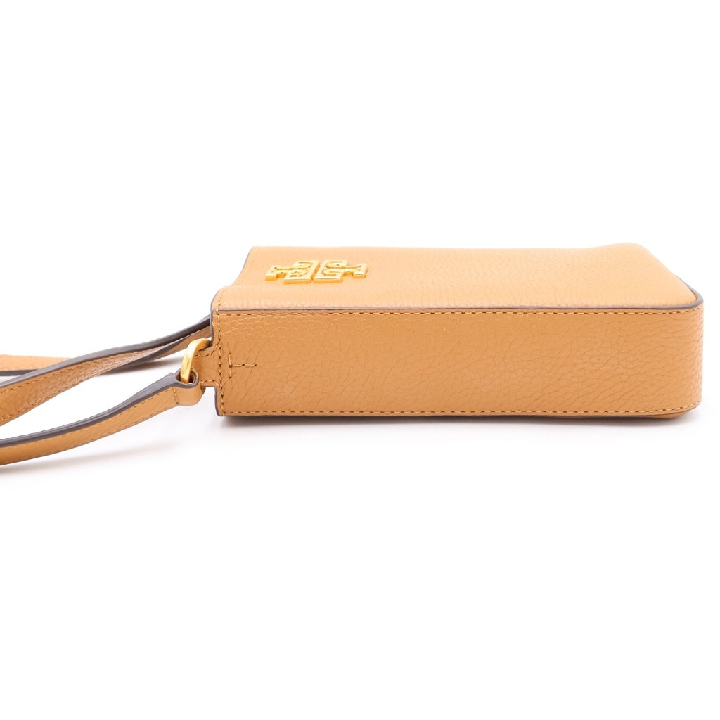 TORY BURCH(トリー バーチ) Britten Phone Crossbody Bag レザーショルダーバッグ ブラウン レディース