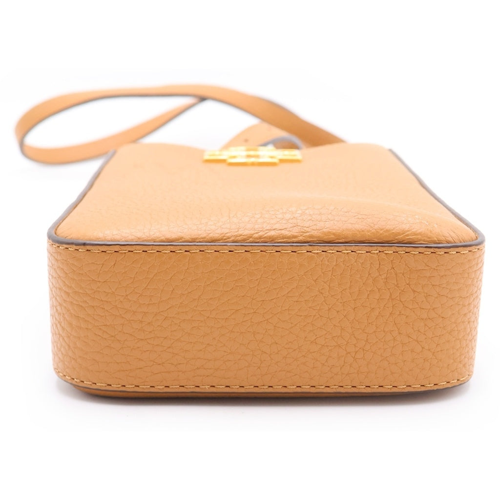 TORY BURCH(トリー バーチ) Britten Phone Crossbody Bag レザーショルダーバッグ ブラウン レディース