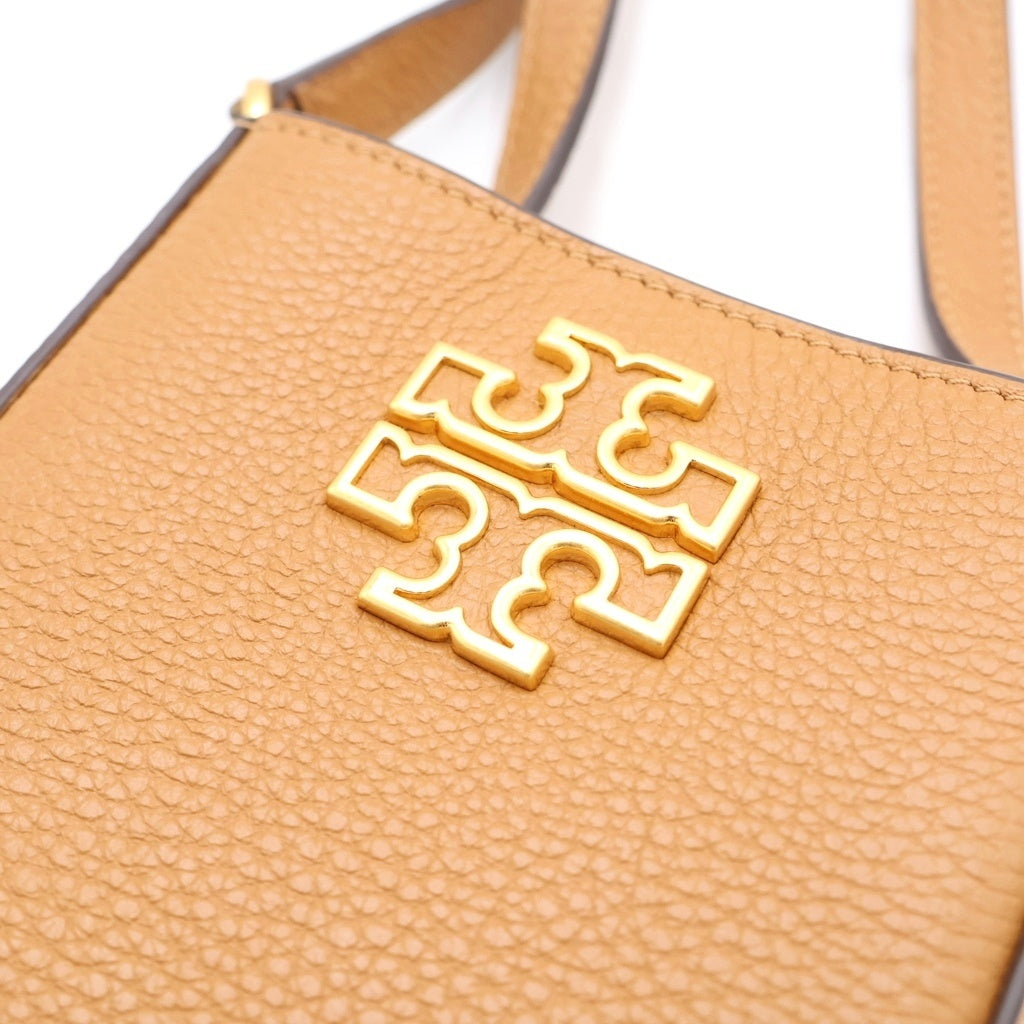 TORY BURCH(トリー バーチ) Britten Phone Crossbody Bag レザーショルダーバッグ ブラウン レディース