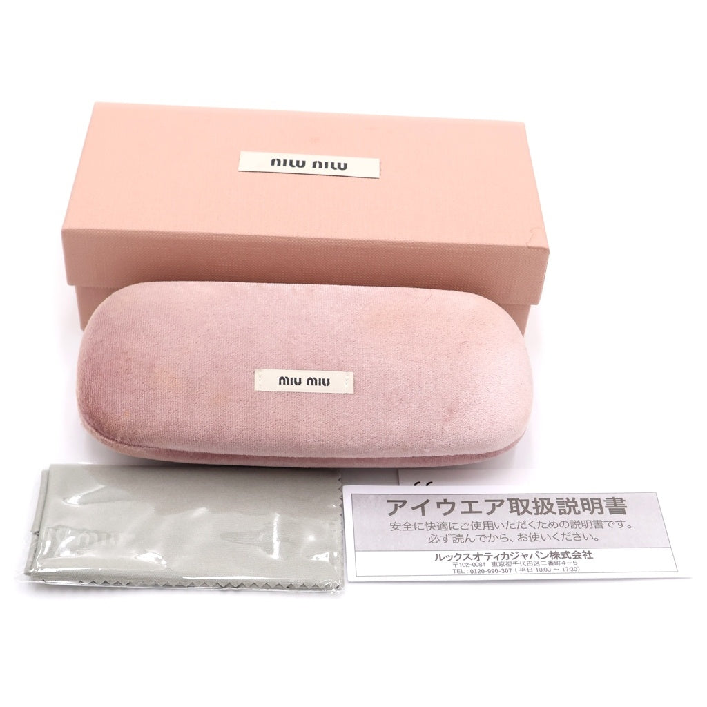 miumiu(ミュウミュウ) メタルフレーム スクエアアイウェア 眼鏡 ゴールド VMU50W レディース