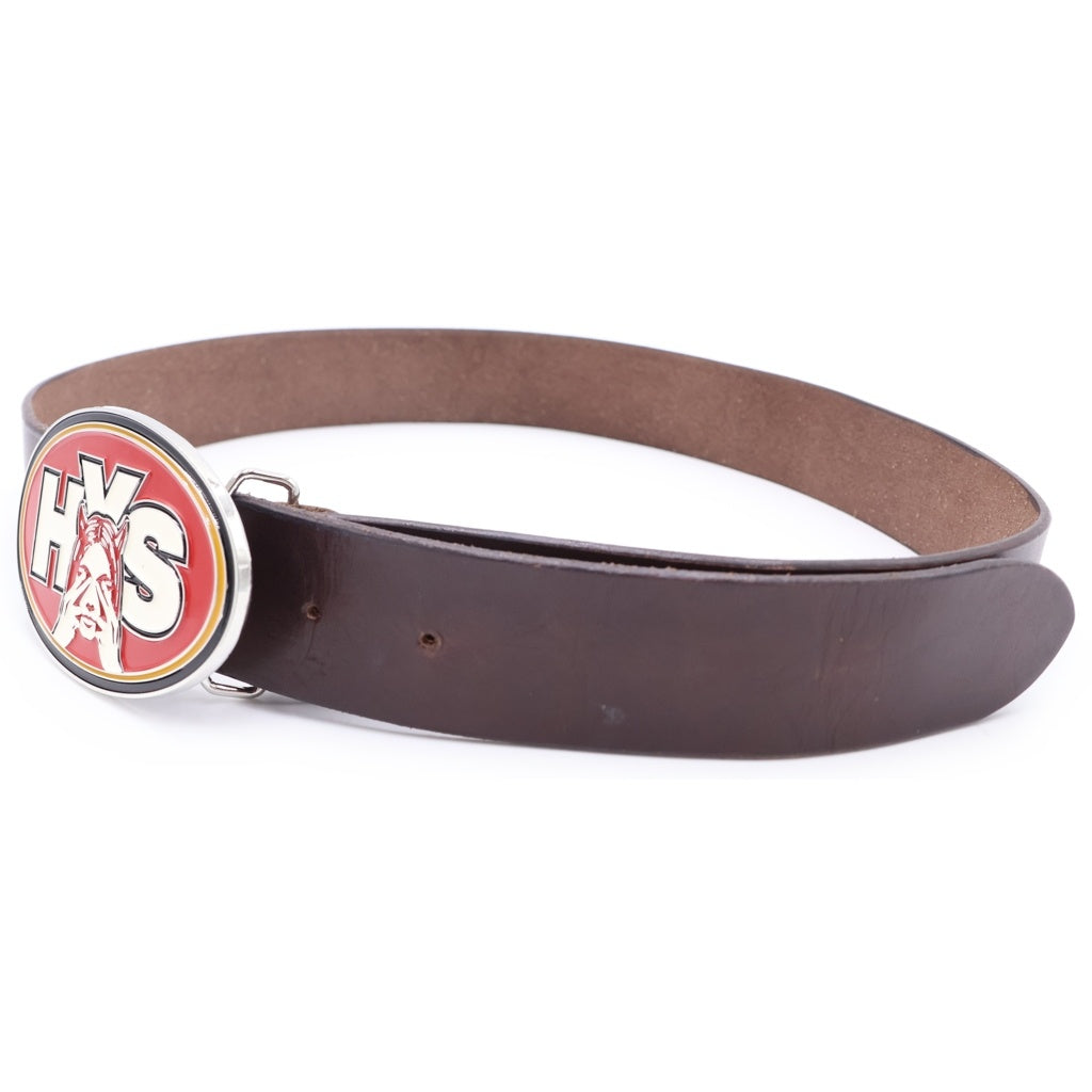 HYSTERIC GLAMOUR(ヒステリックグラマー) See No Evil Belt ロゴバックル レザーベルト ブラウン