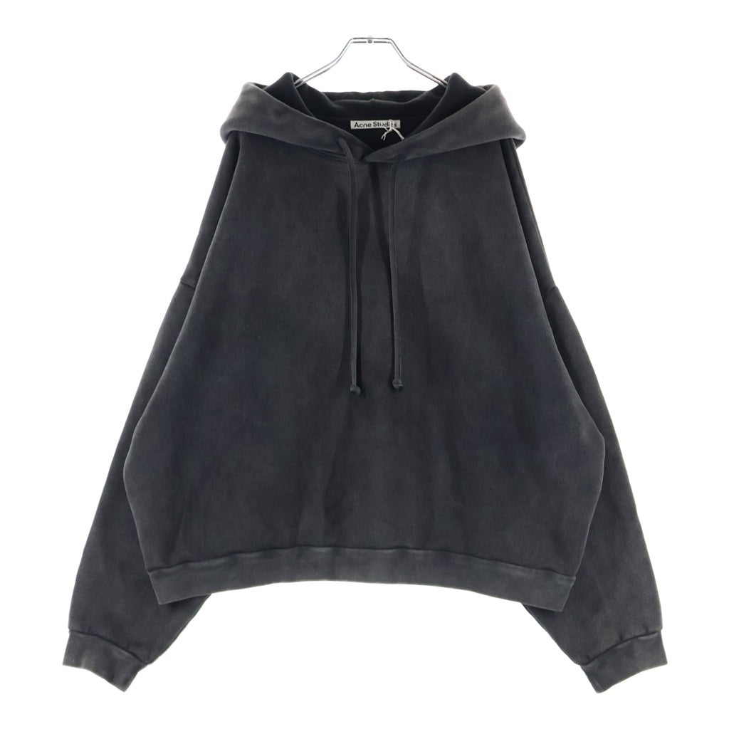 Acne Studios(アクネ ストゥディオズ) Hoodie フェード加工 ラバーロゴ プルオーバースウェットパーカー フーディー グレー CI0138-
