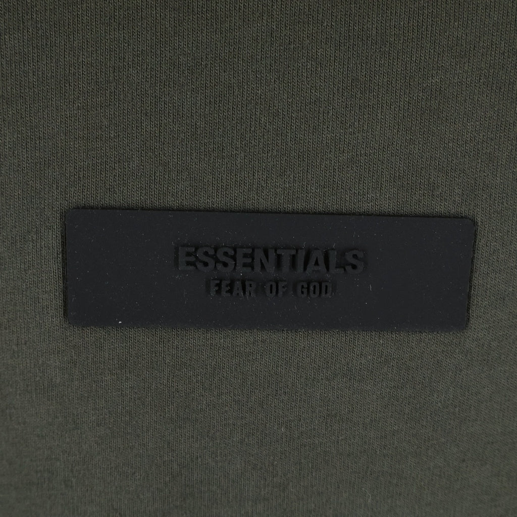 FEAR OF GOD ESSENTIALS(フィアオブゴッド エッセンシャルズ) L/S T-SHIRT ラバーロゴ 長袖Tシャツ ロンT グレー