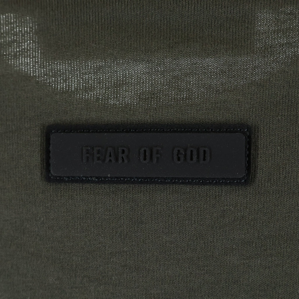 FEAR OF GOD ESSENTIALS(フィアオブゴッド エッセンシャルズ) L/S T-SHIRT ラバーロゴ 長袖Tシャツ ロンT グレー