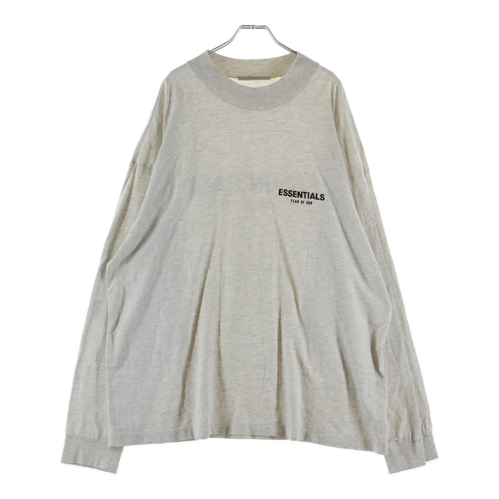 FEAR OF GOD ESSENTIALS(フィアオブゴッド エッセンシャルズ) L/S T-SHIRT フェルトロゴ 長袖Tシャツ ロンT グレージュ