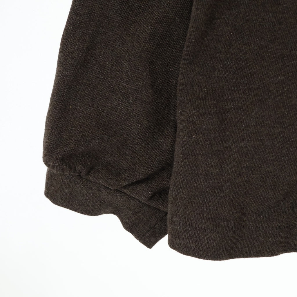 FEAR OF GOD ESSENTIALS(フィアオブゴッド エッセンシャルズ) HEAVY L/S T-SHIRT ラバーロゴ ヘビーオンス 長袖Tシャツ ロンT ブラウン