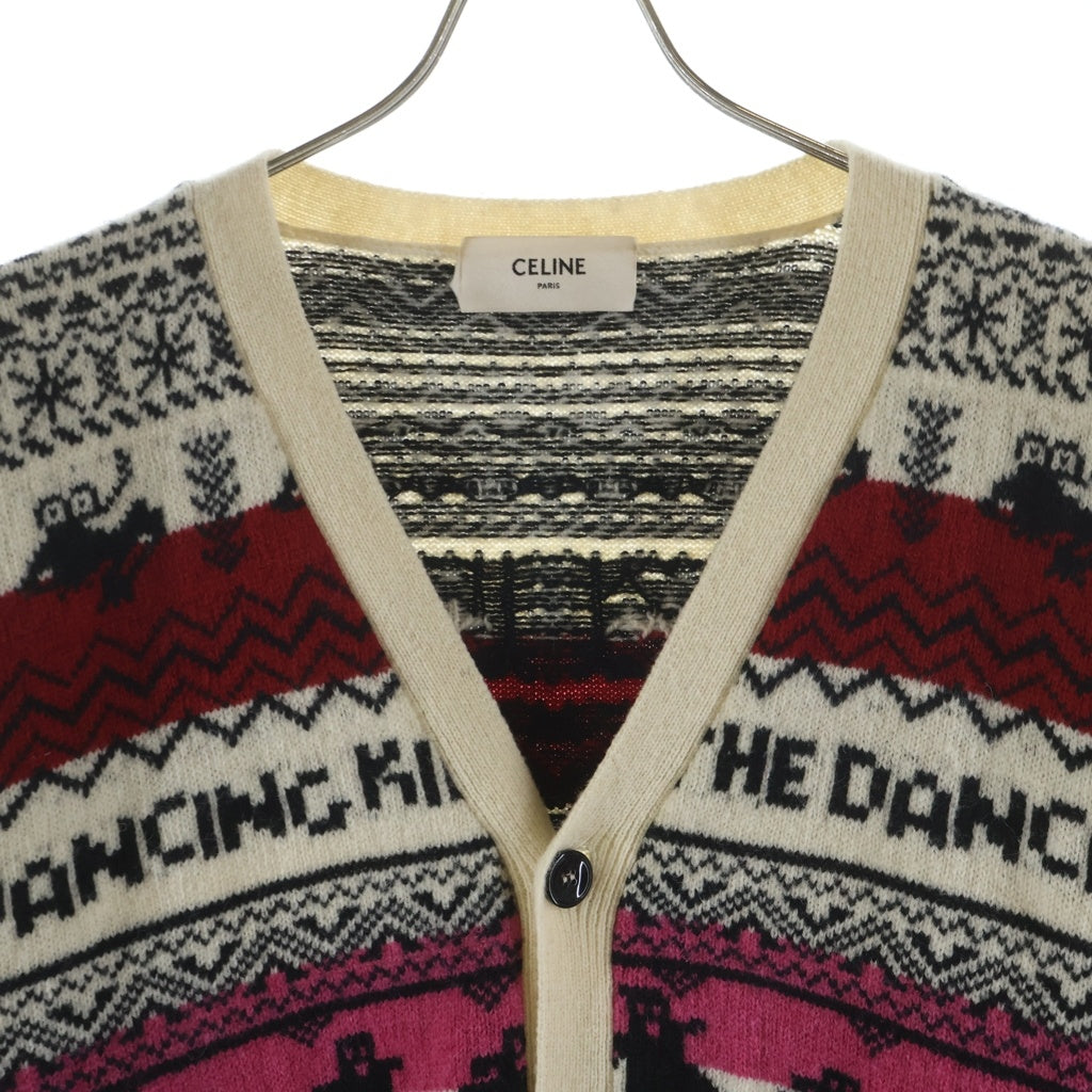 CELINE(セリーヌ) 21SS THE DANCING KID ウールジャガード ルーズカーディガン マルチカラー 2A08L715M