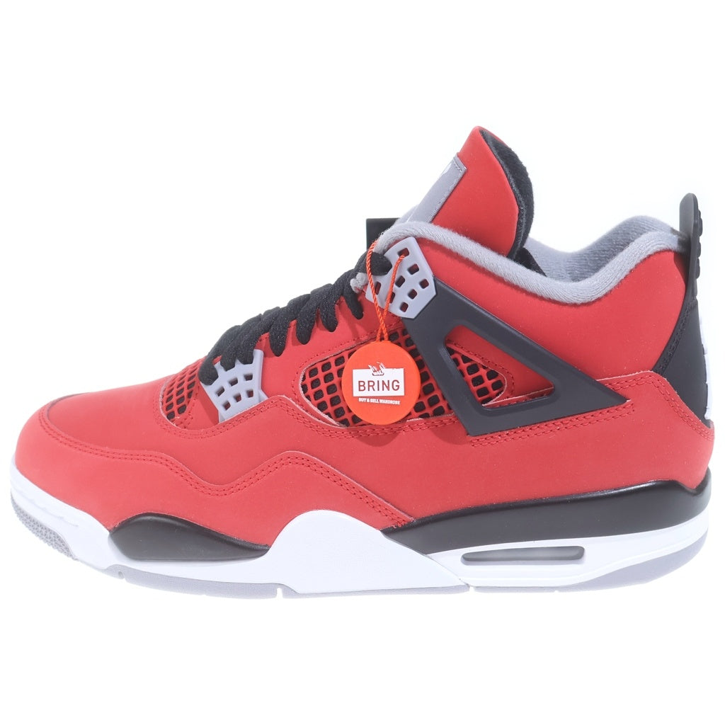 NIKE(ナイキ) AIR JORDAN 4 RETRO TORO BRAVO エアジョーダン4 レトロ トロブラボー ハイカットスニーカー レッド US9.5/27.5cm