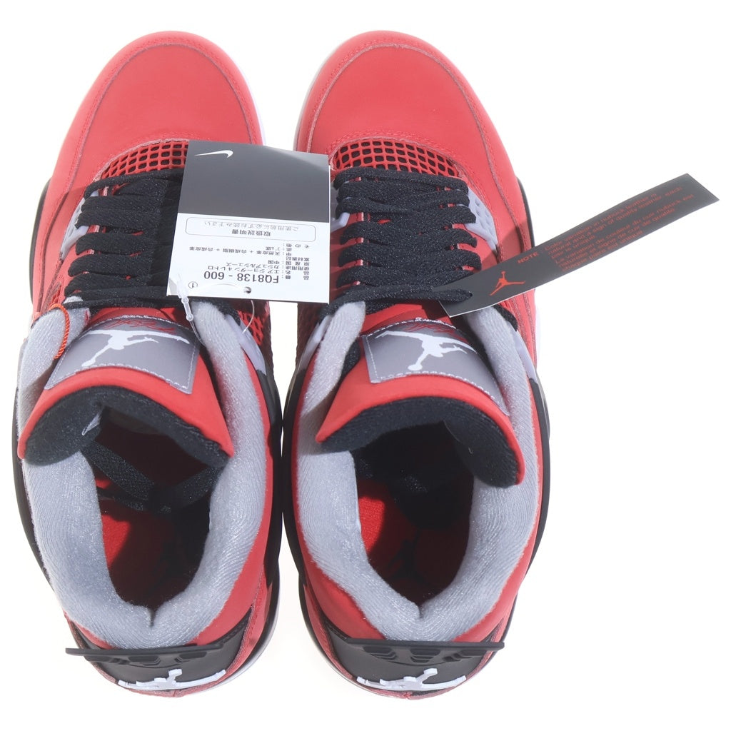 NIKE(ナイキ) AIR JORDAN 4 RETRO TORO BRAVO エアジョーダン4 レトロ トロブラボー ハイカットスニーカー レッド US9.5/27.5cm