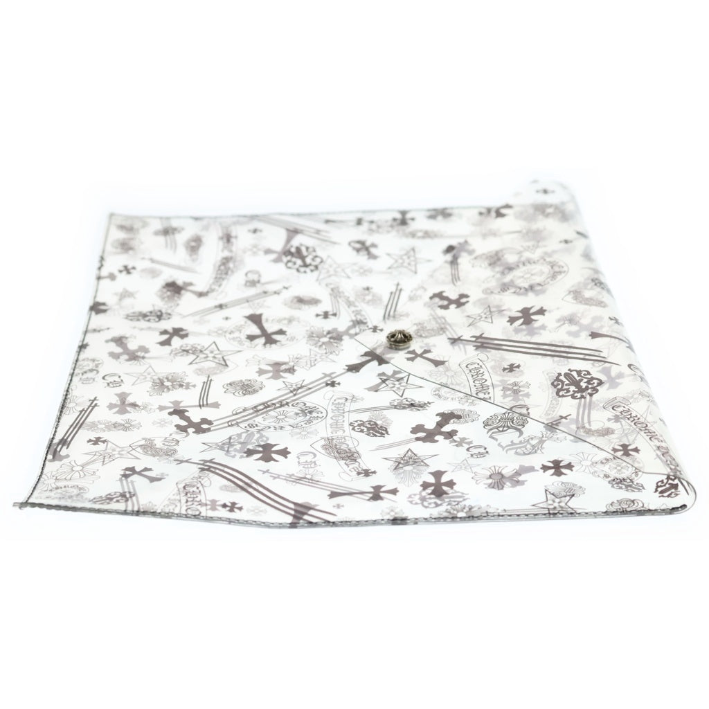 CHROME HEARTS(クロムハーツ) CLEAR VINYL BAG クロスボール クリアビニールハンドバッグ セカンドバッグ クリア/ブラック