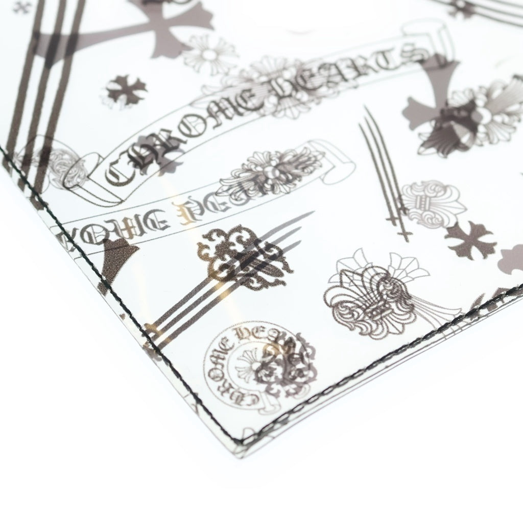 CHROME HEARTS(クロムハーツ) CLEAR VINYL BAG クロスボール クリアビニールハンドバッグ セカンドバッグ クリア/ブラック